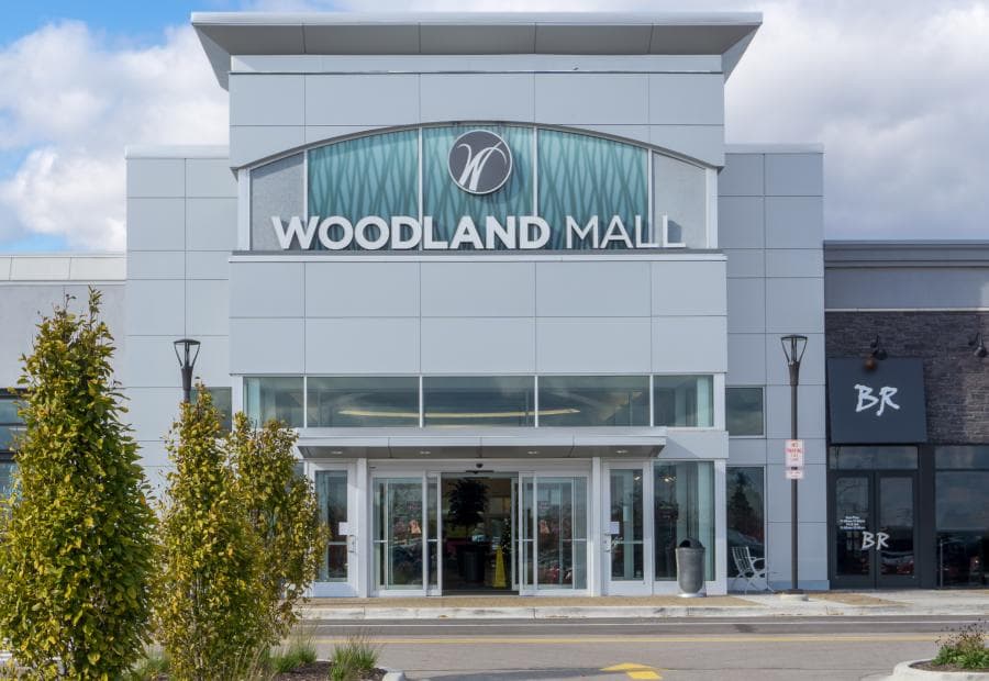 Woodland Mall entrance in Grand Rapids